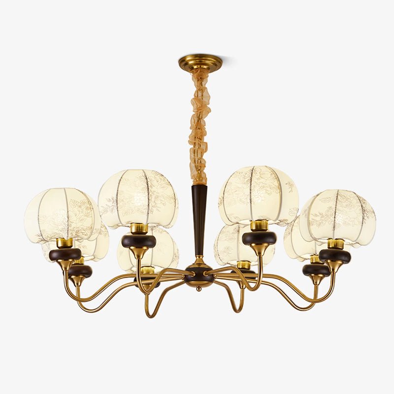 Orchid Vintage Fabric Chandelier