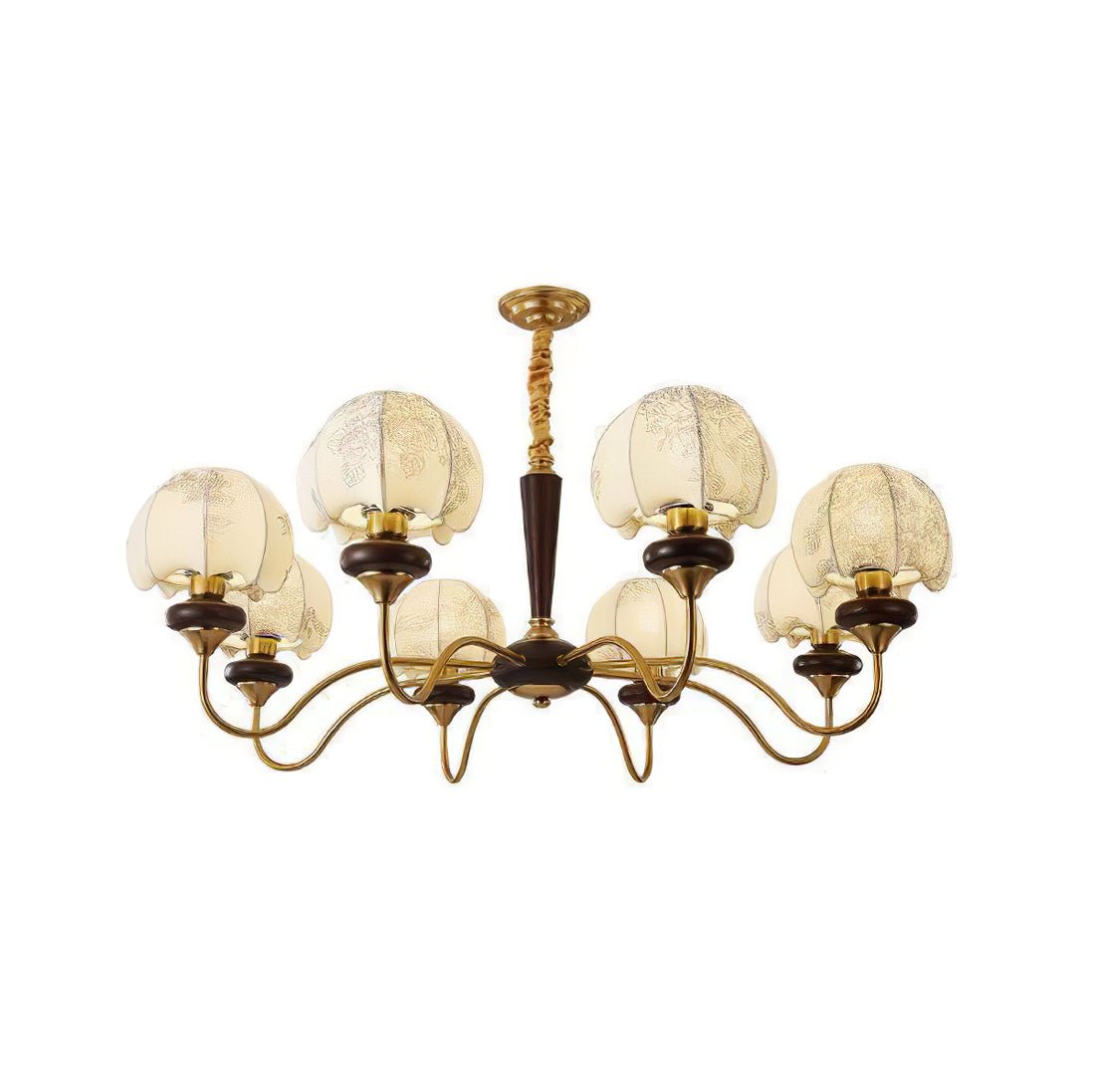 Orchid Vintage Fabric Chandelier