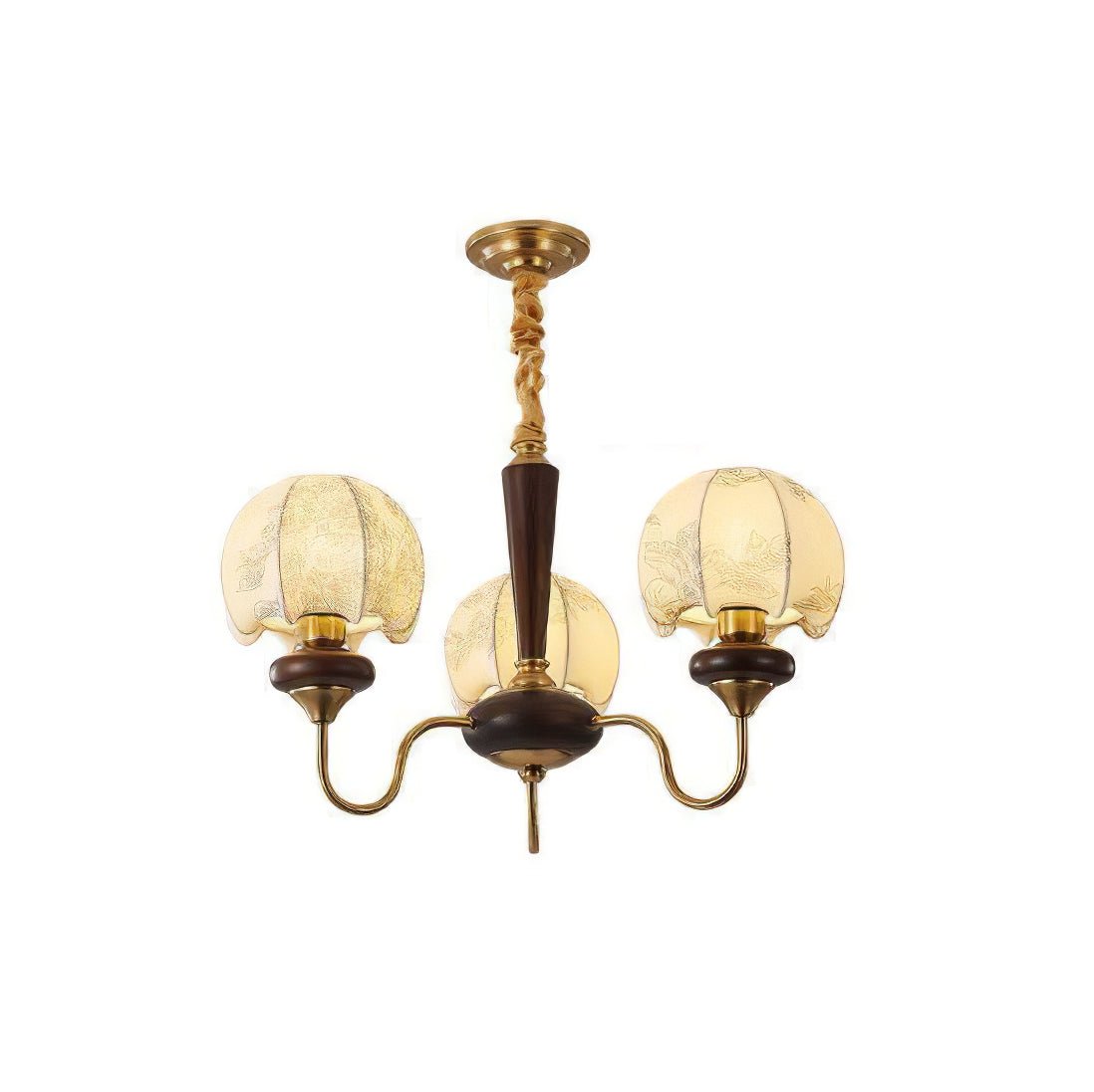 Orchid Vintage Fabric Chandelier