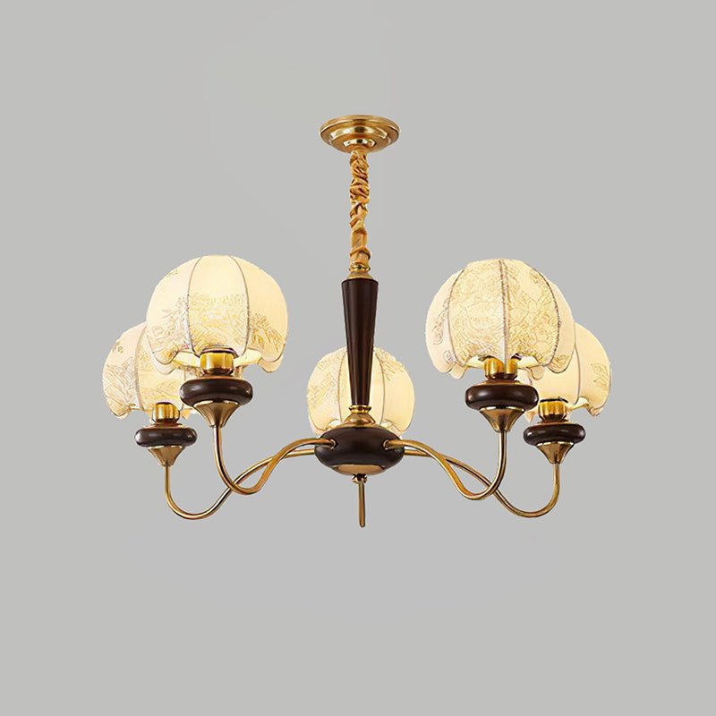 Orchid Vintage Fabric Chandelier