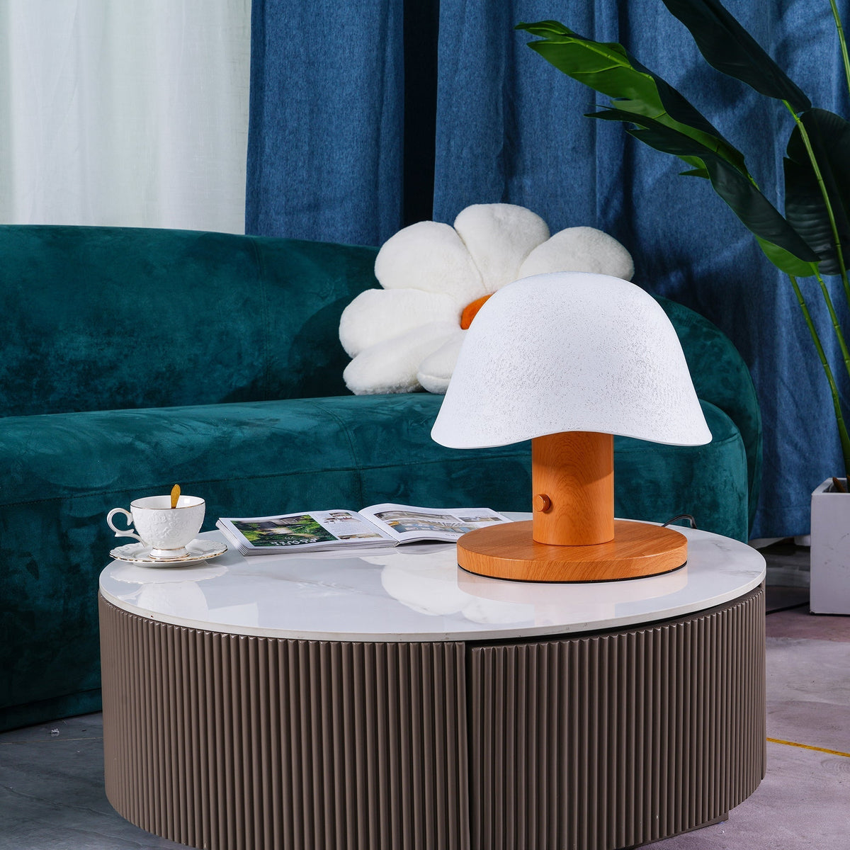 Wond Resin Wood Table Lamp