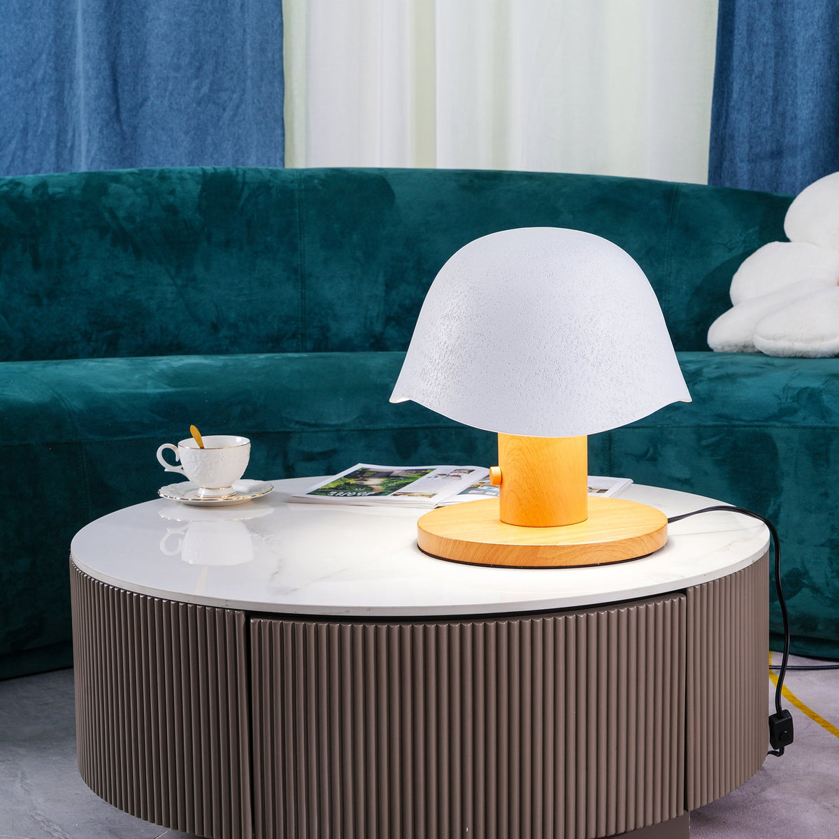 Wond Resin Wood Table Lamp