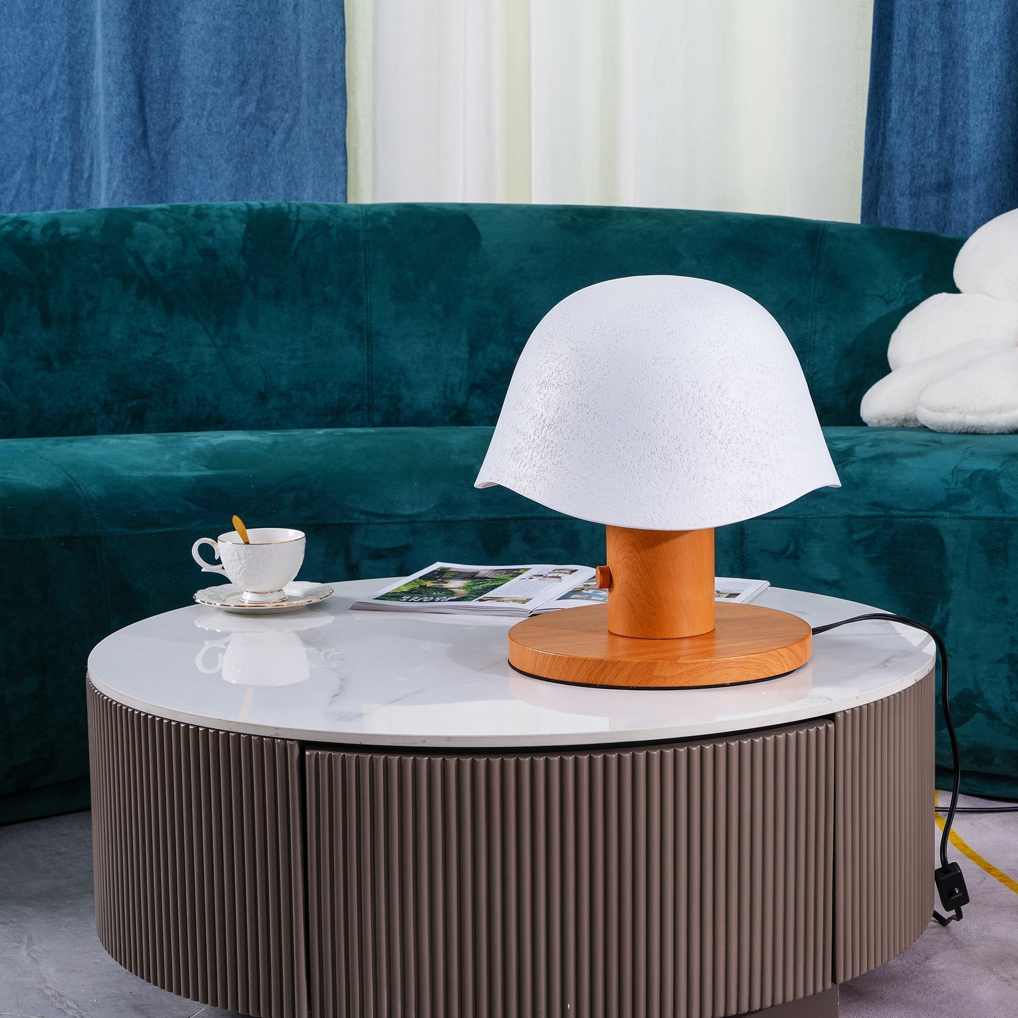 Wond Resin Wood Table Lamp