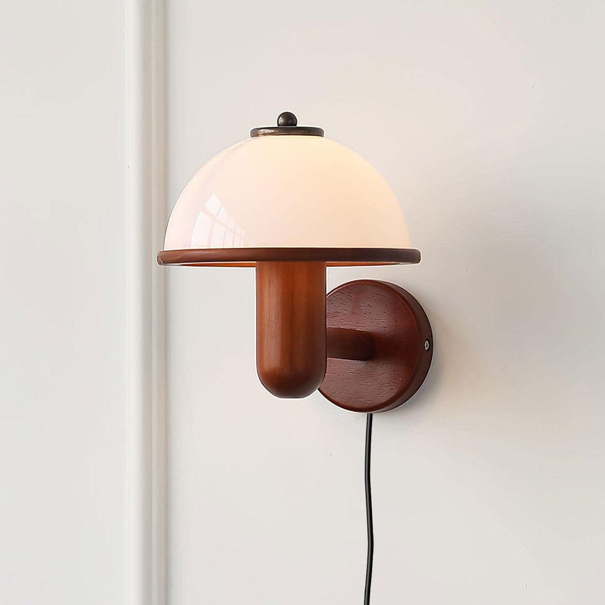 Elvarira Wall Lamp Mushroom Wood