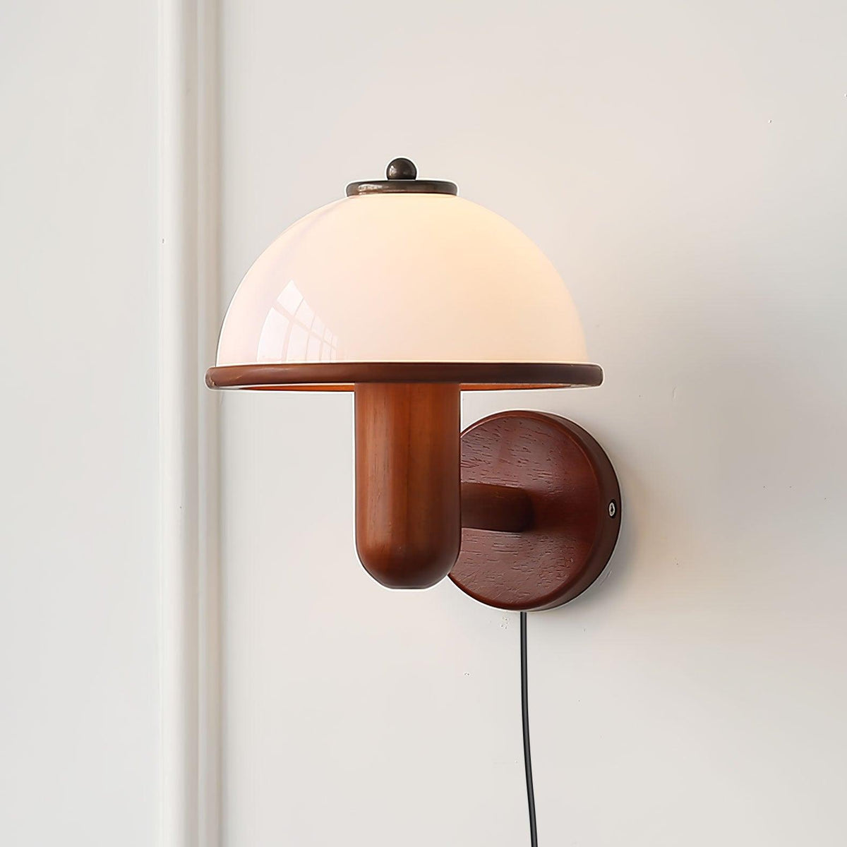 Elvarira Wall Lamp Mushroom Wood