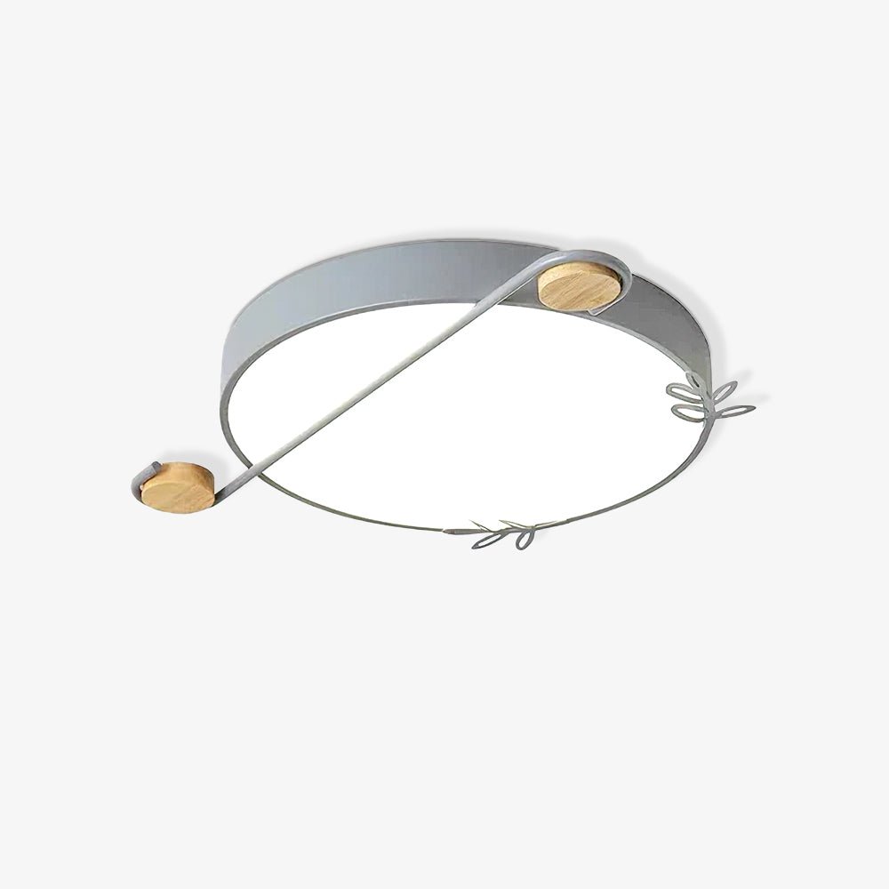 Evzorira Musical Note Art Round Ceiling Lamp