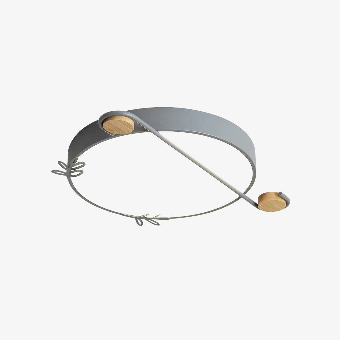 Evzorira Musical Note Art Round Ceiling Lamp