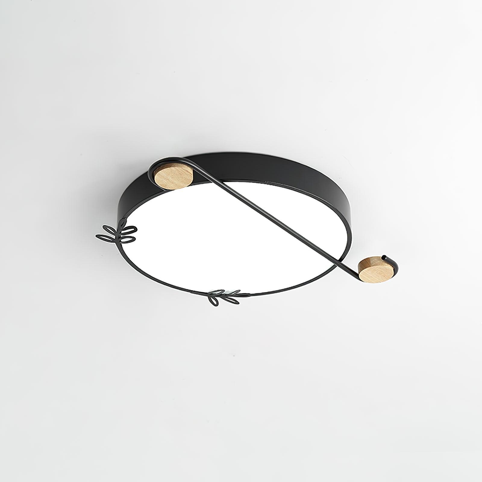 Evzorira Musical Note Art Round Ceiling Lamp