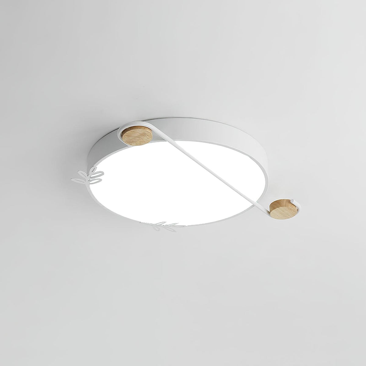 Evzorira Musical Note Art Round Ceiling Lamp