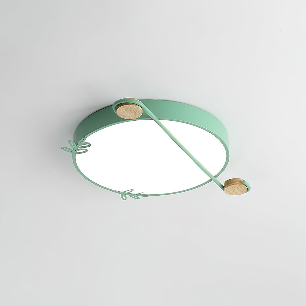 Evzorira Musical Note Art Round Ceiling Lamp