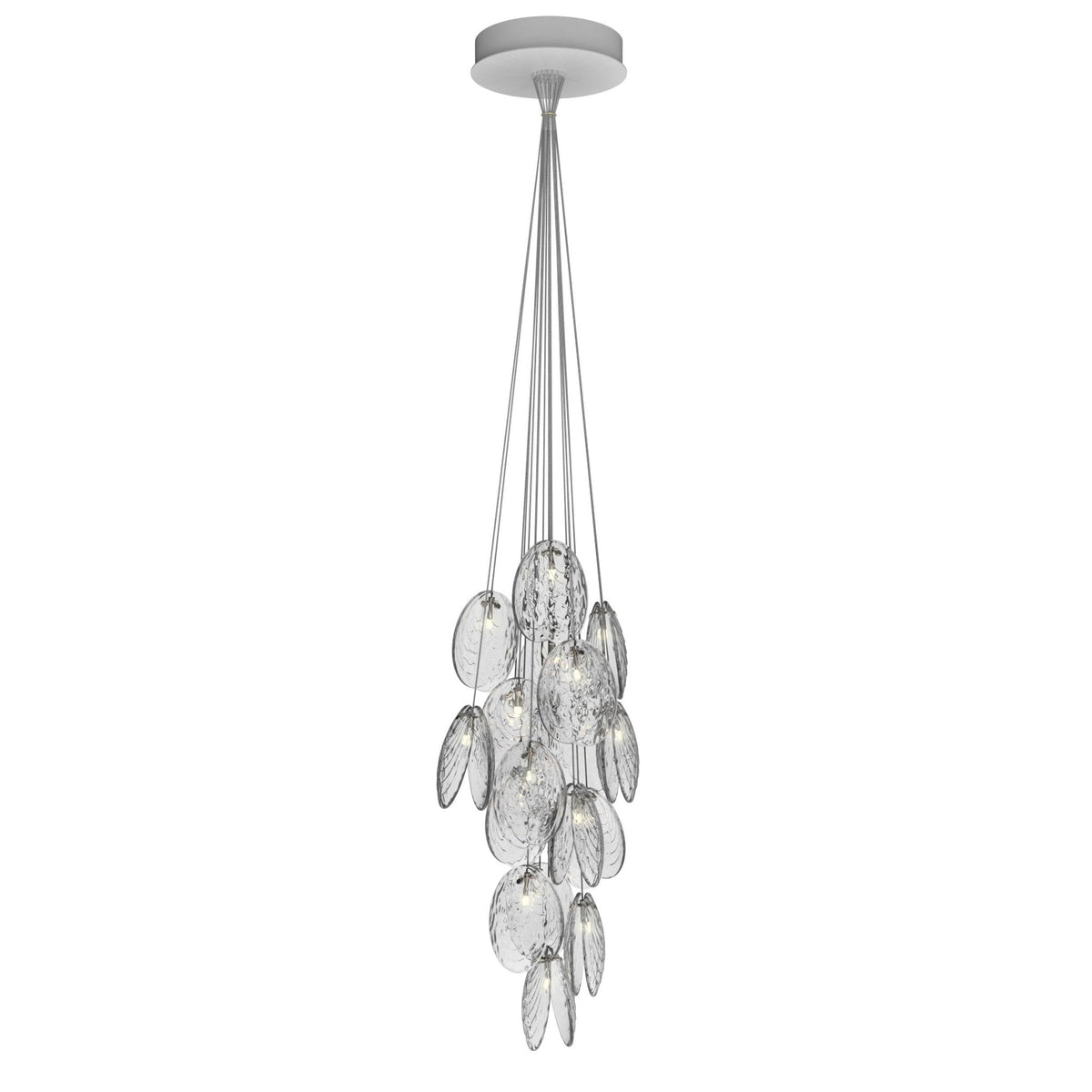 Thalassic Shell Architectural  Cluster Chandelier