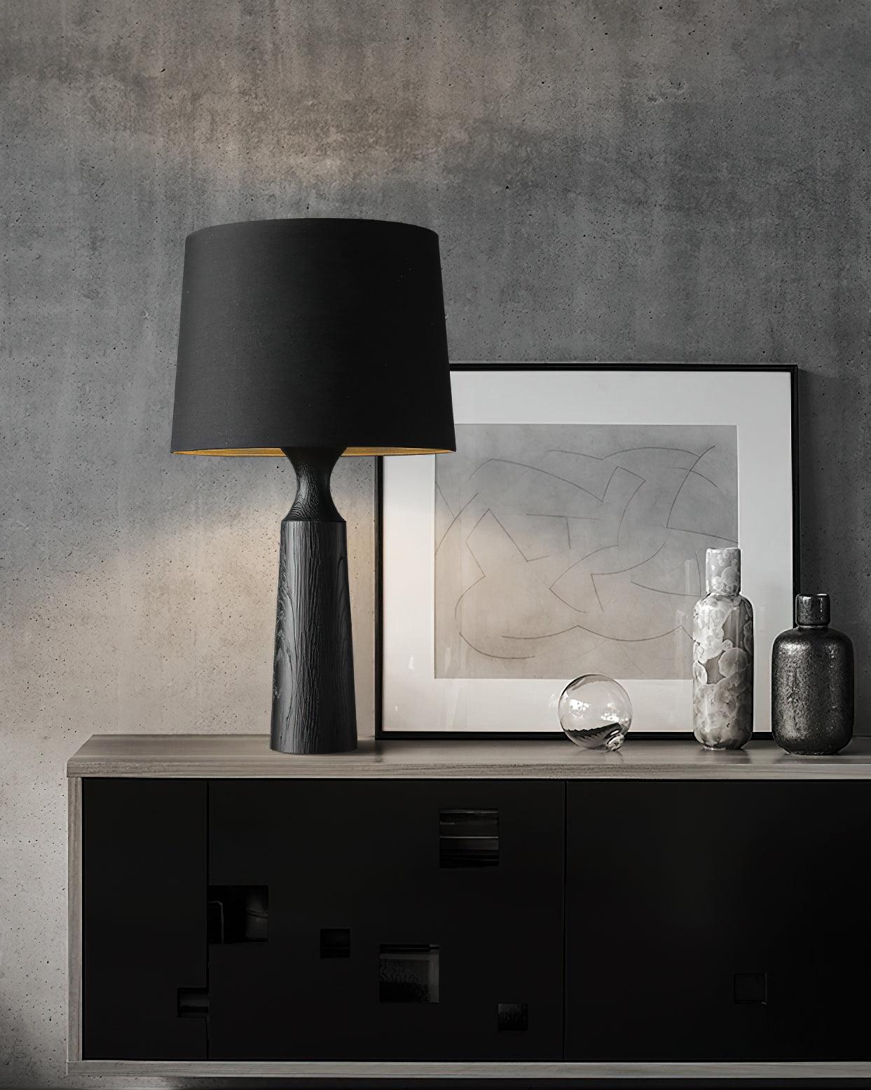 Harry Contemporary Wood Table Lamp