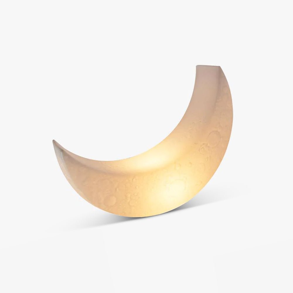 Zetheor Crescent Moon Resin Floor Lamp