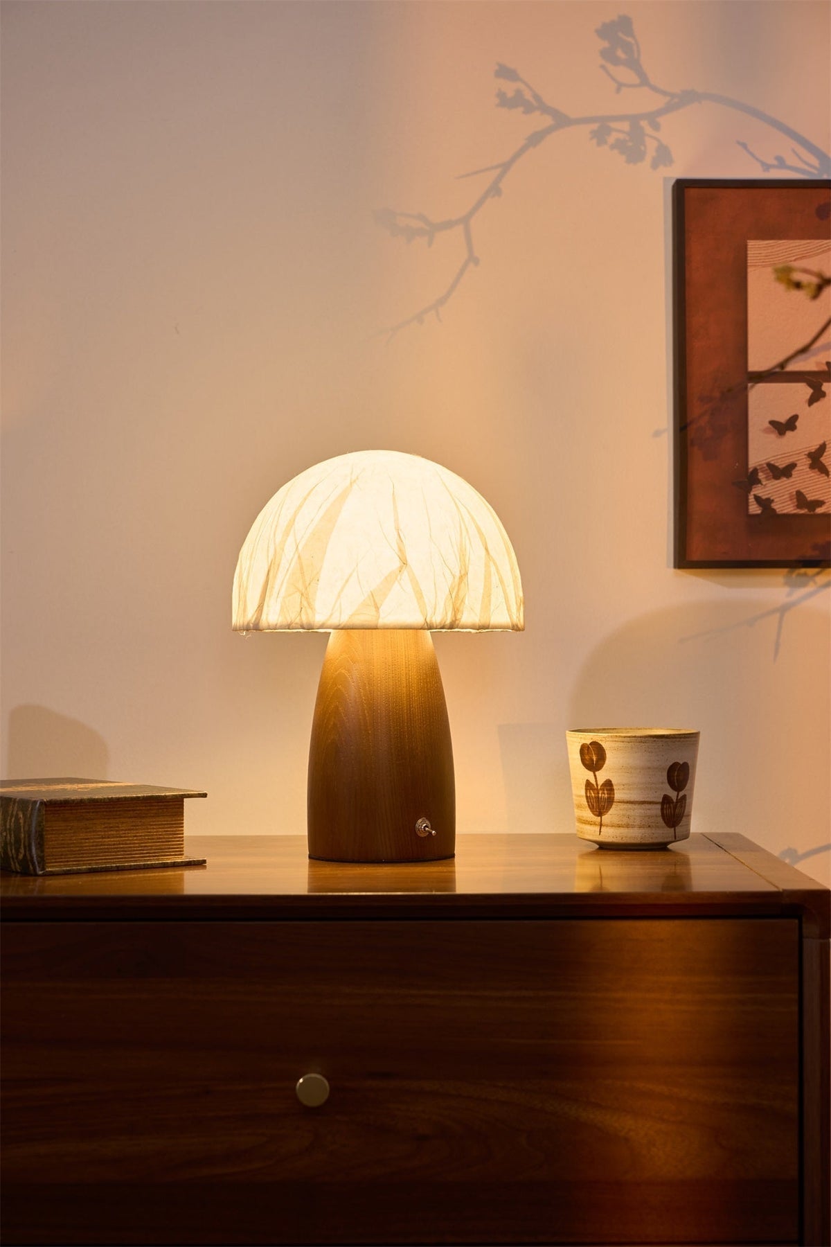 Nimbus Wood & Fabric Table Lamp