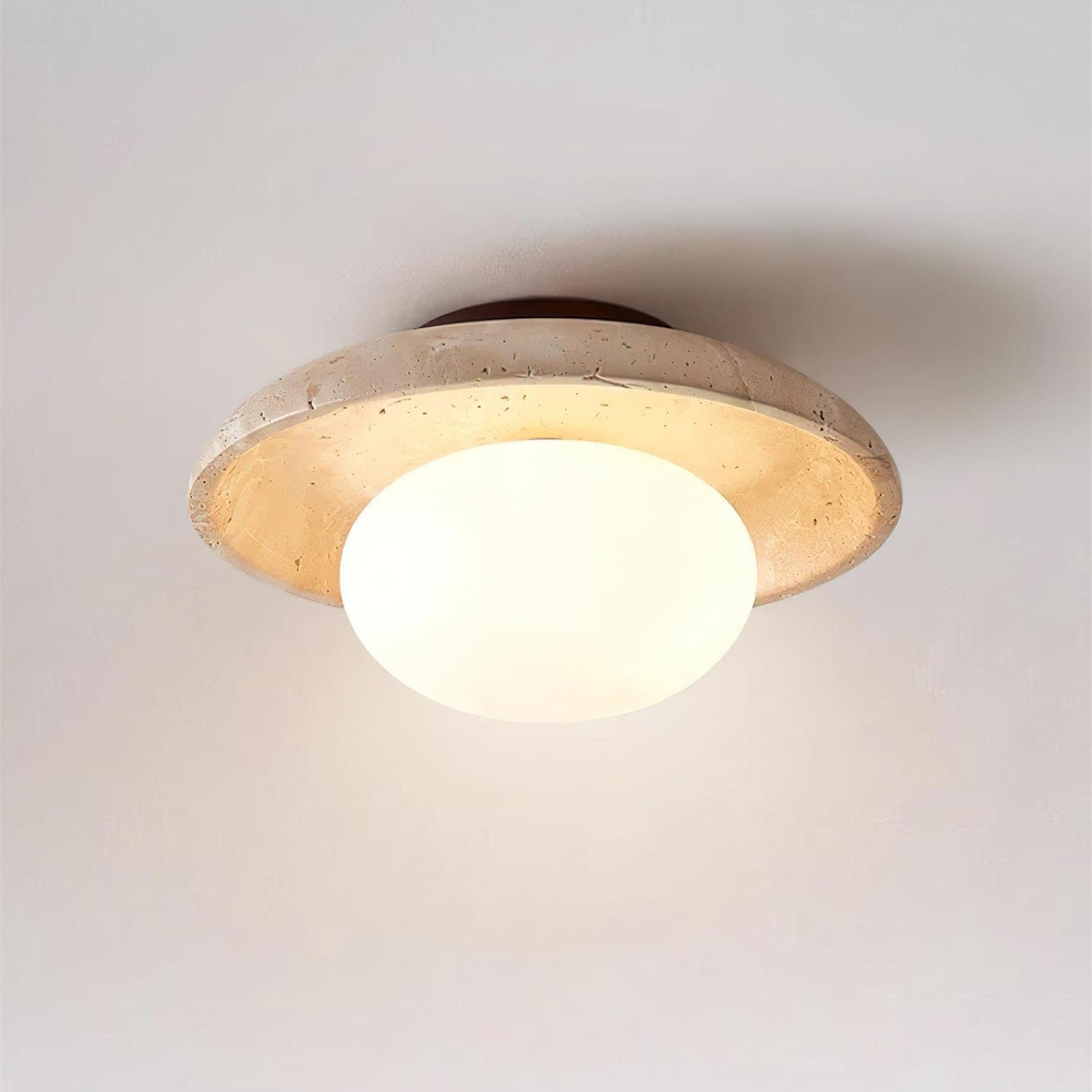 Mylie Travertine Ceiling Light - Neutral Decor