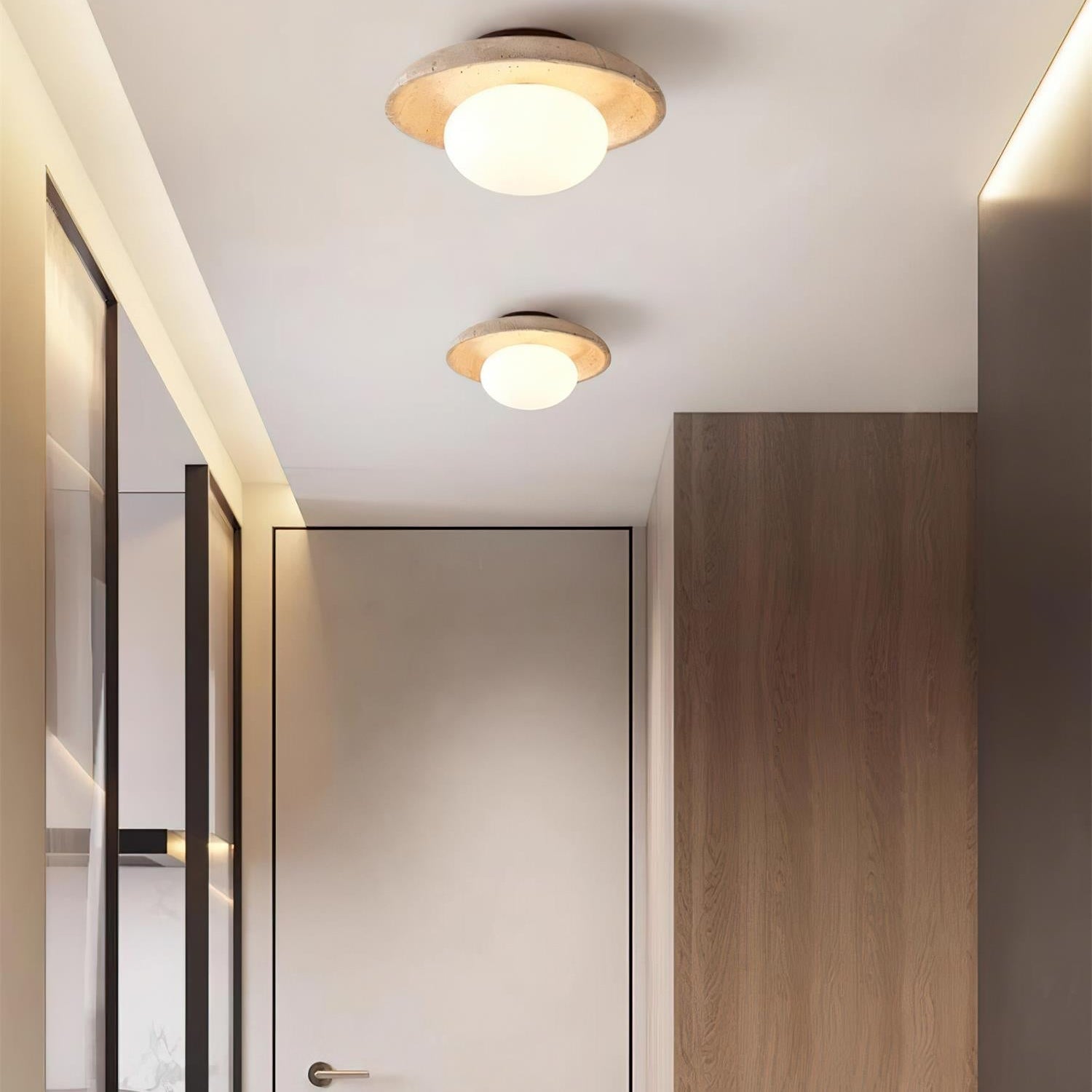 Mylie Travertine Ceiling Light - Neutral Decor