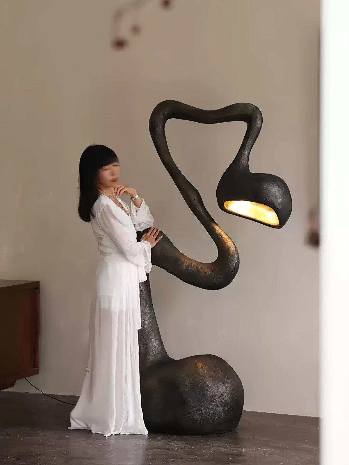 Olcarus Organic Ceramic Floor Lamp