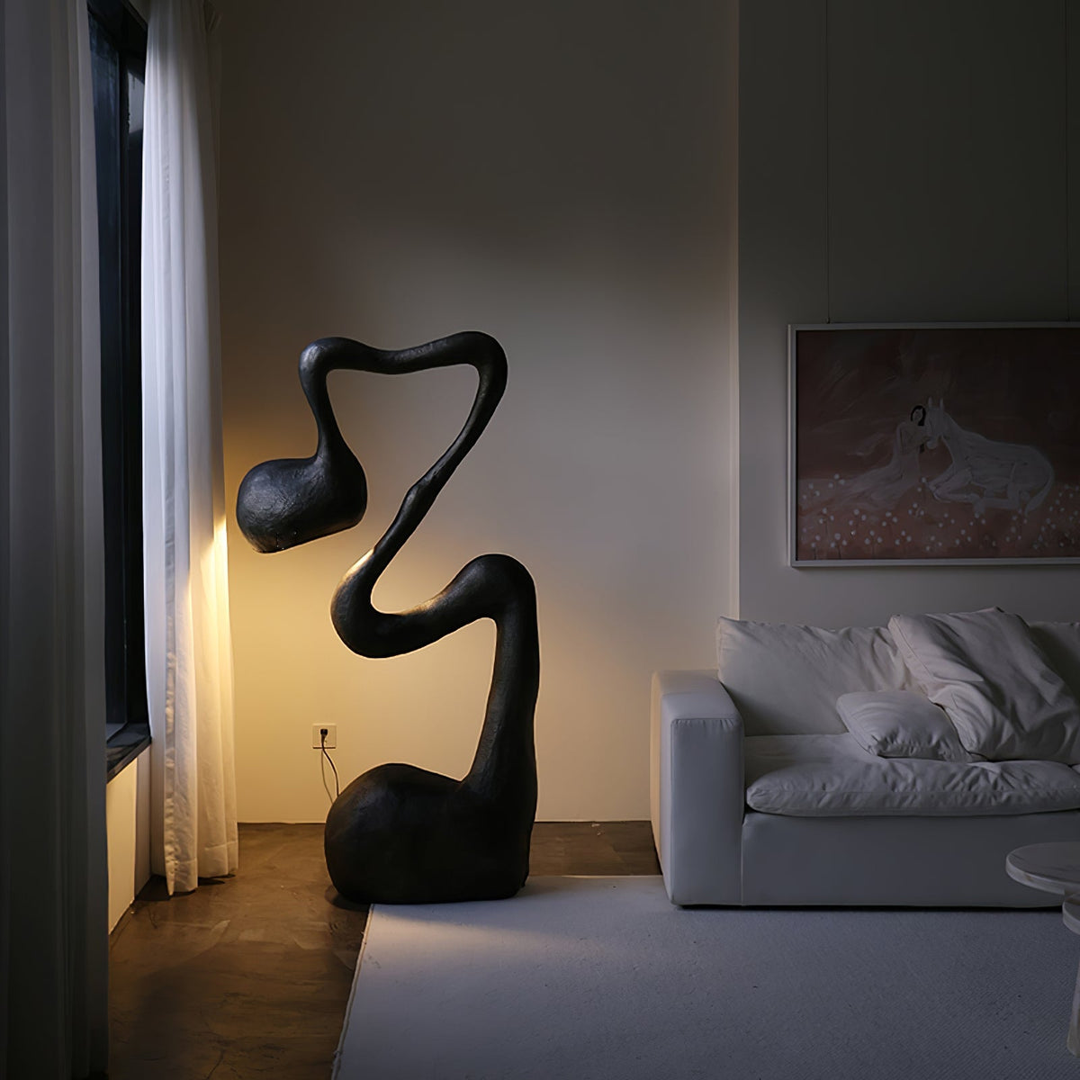 Olcarus Organic Ceramic Floor Lamp