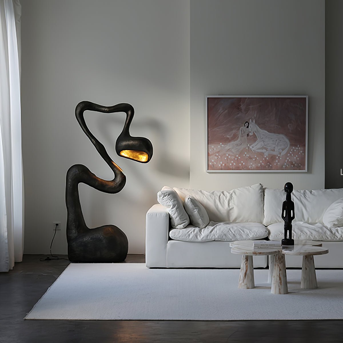 Olcarus Organic Ceramic Floor Lamp