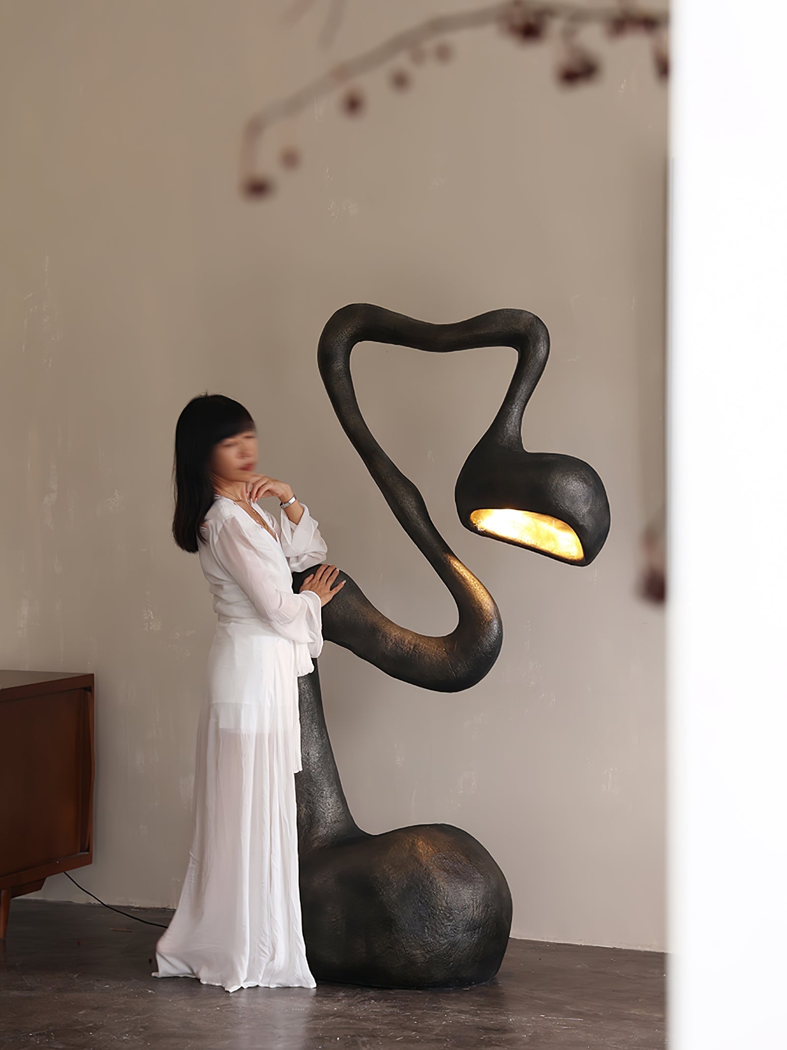 Olcarus Organic Ceramic Floor Lamp