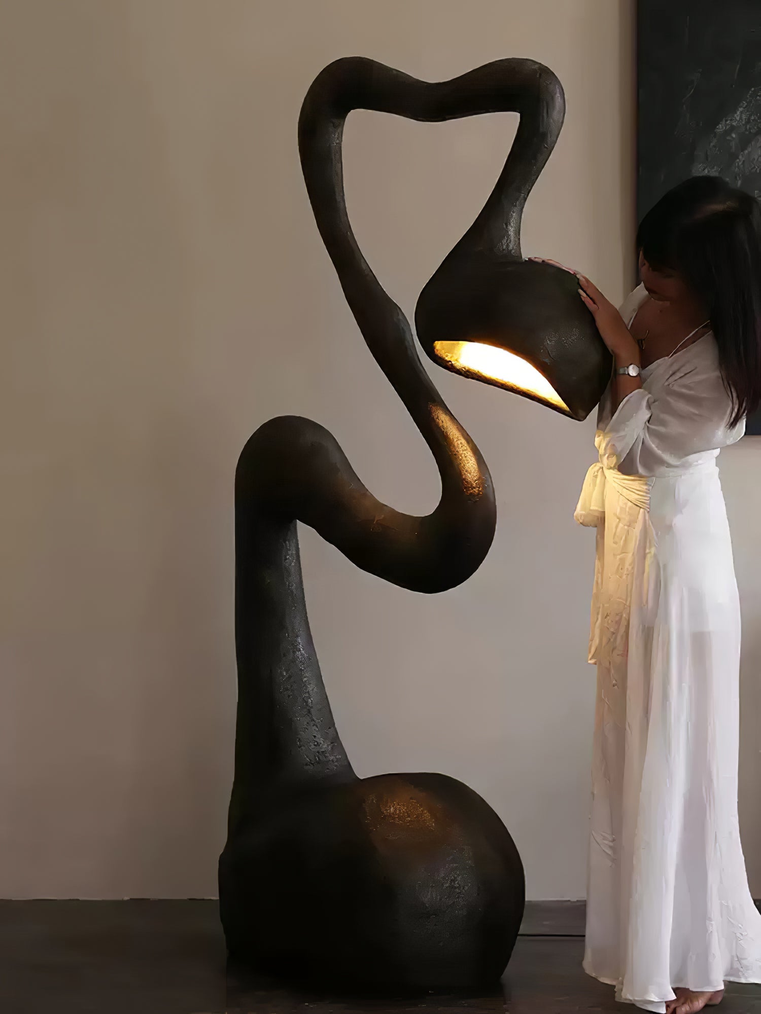 Olcarus Organic Ceramic Floor Lamp