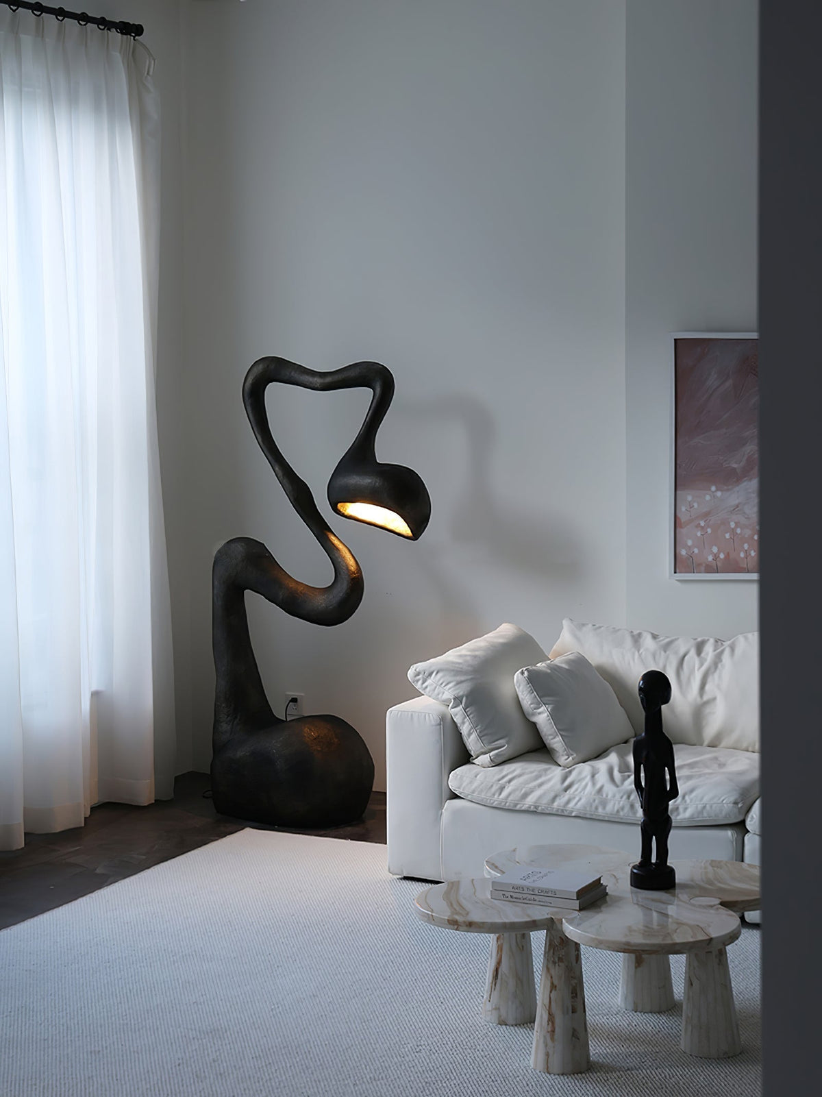 Olcarus Organic Ceramic Floor Lamp