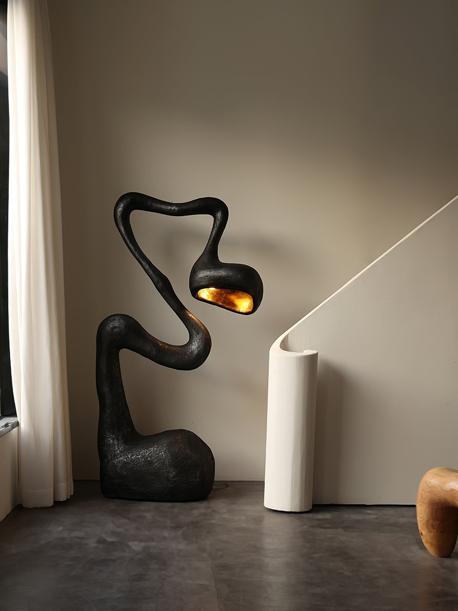 Olcarus Organic Ceramic Floor Lamp