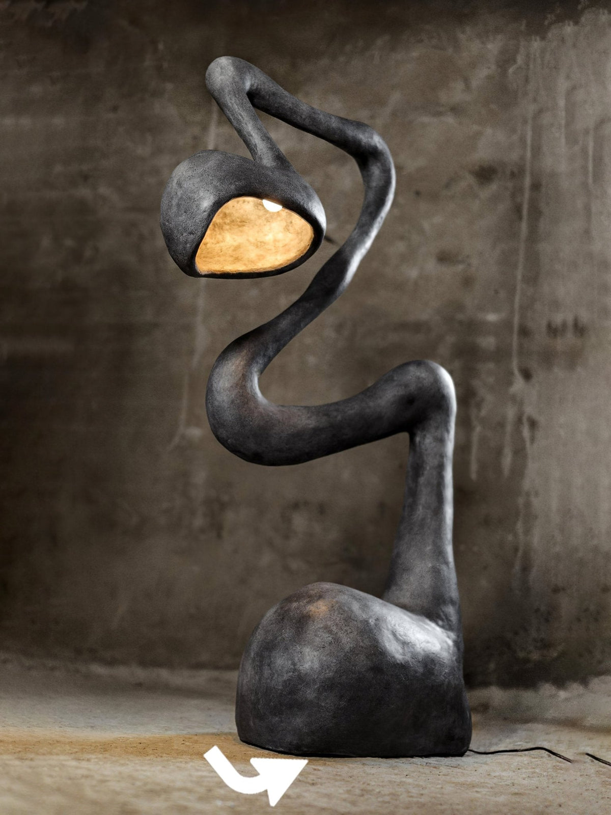 Olcarus Organic Ceramic Floor Lamp