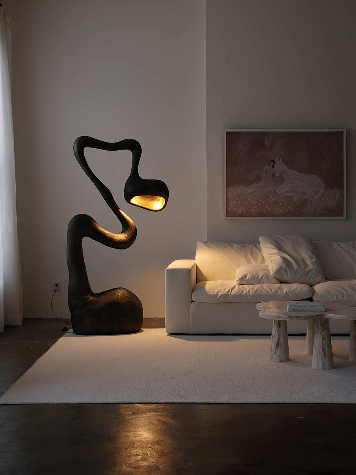 Olcarus Organic Ceramic Floor Lamp