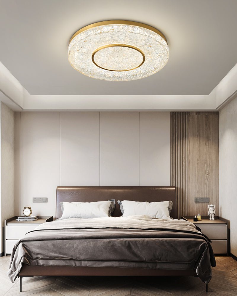 Auraora Ceiling Lamp Mysterious Circle Brass Resin