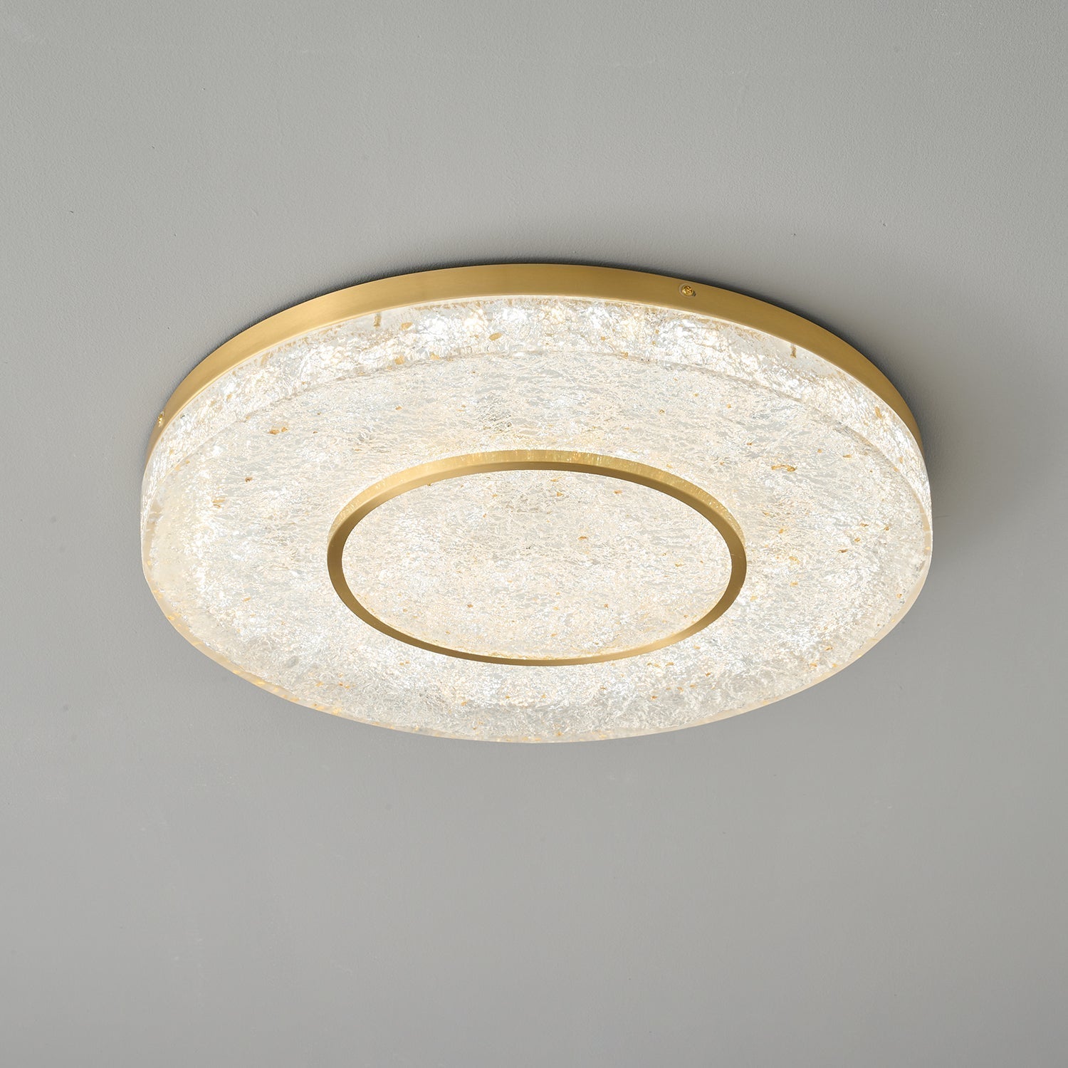 Auraora Ceiling Lamp Mysterious Circle Brass Resin