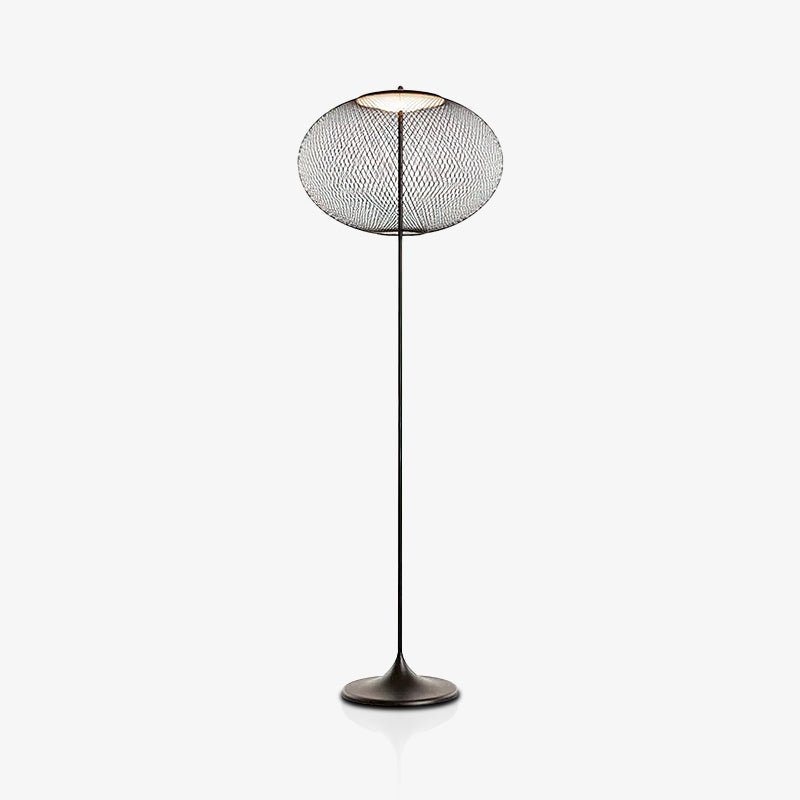 Ilsolyre Industrial Mesh Floor Lamp