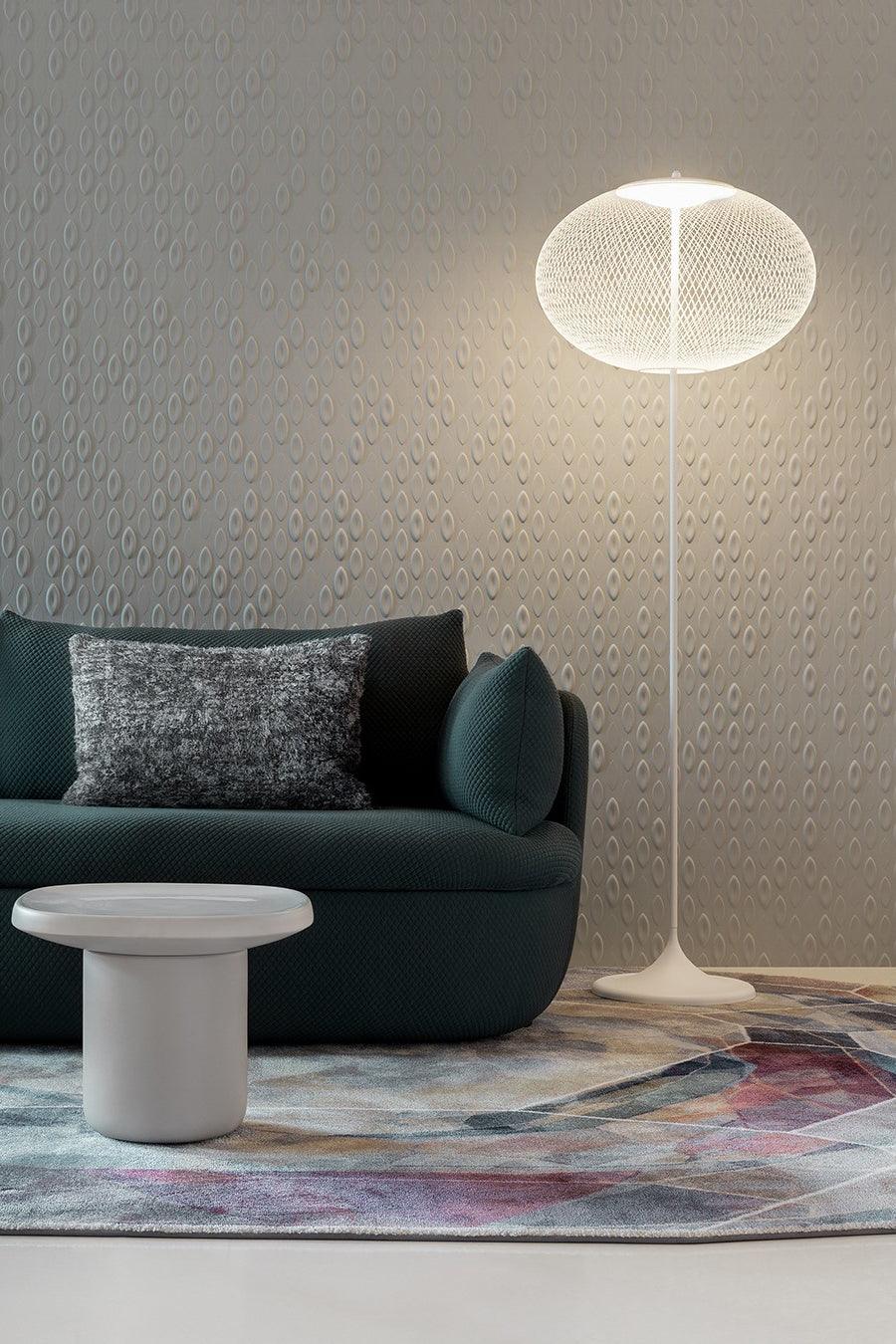 Ilsolyre Industrial Mesh Floor Lamp