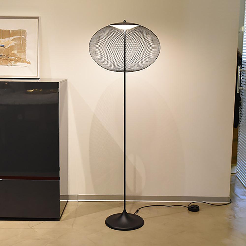 Ilsolyre Industrial Mesh Floor Lamp