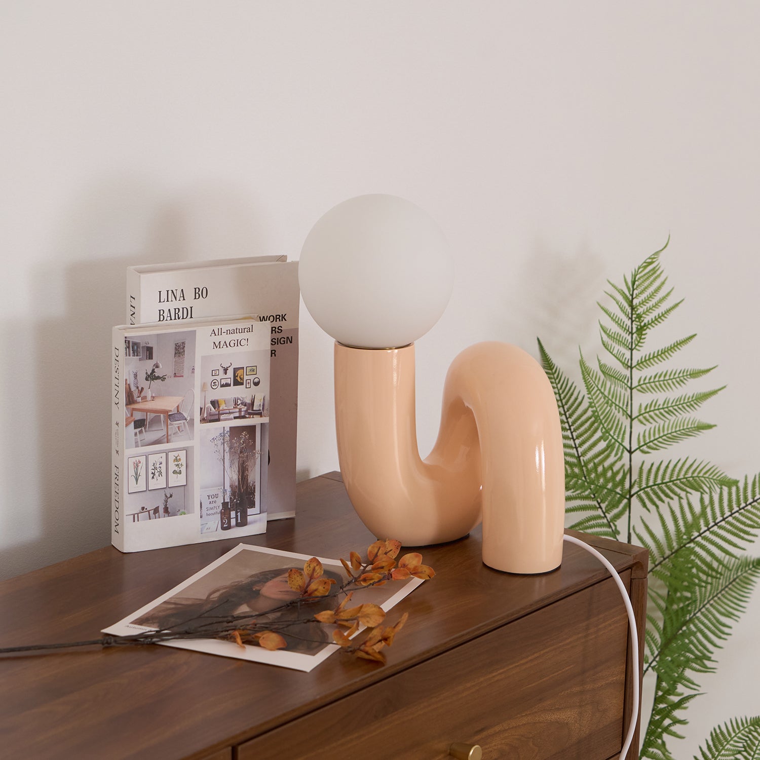 Soreeon Lamp Playful N Shape All White