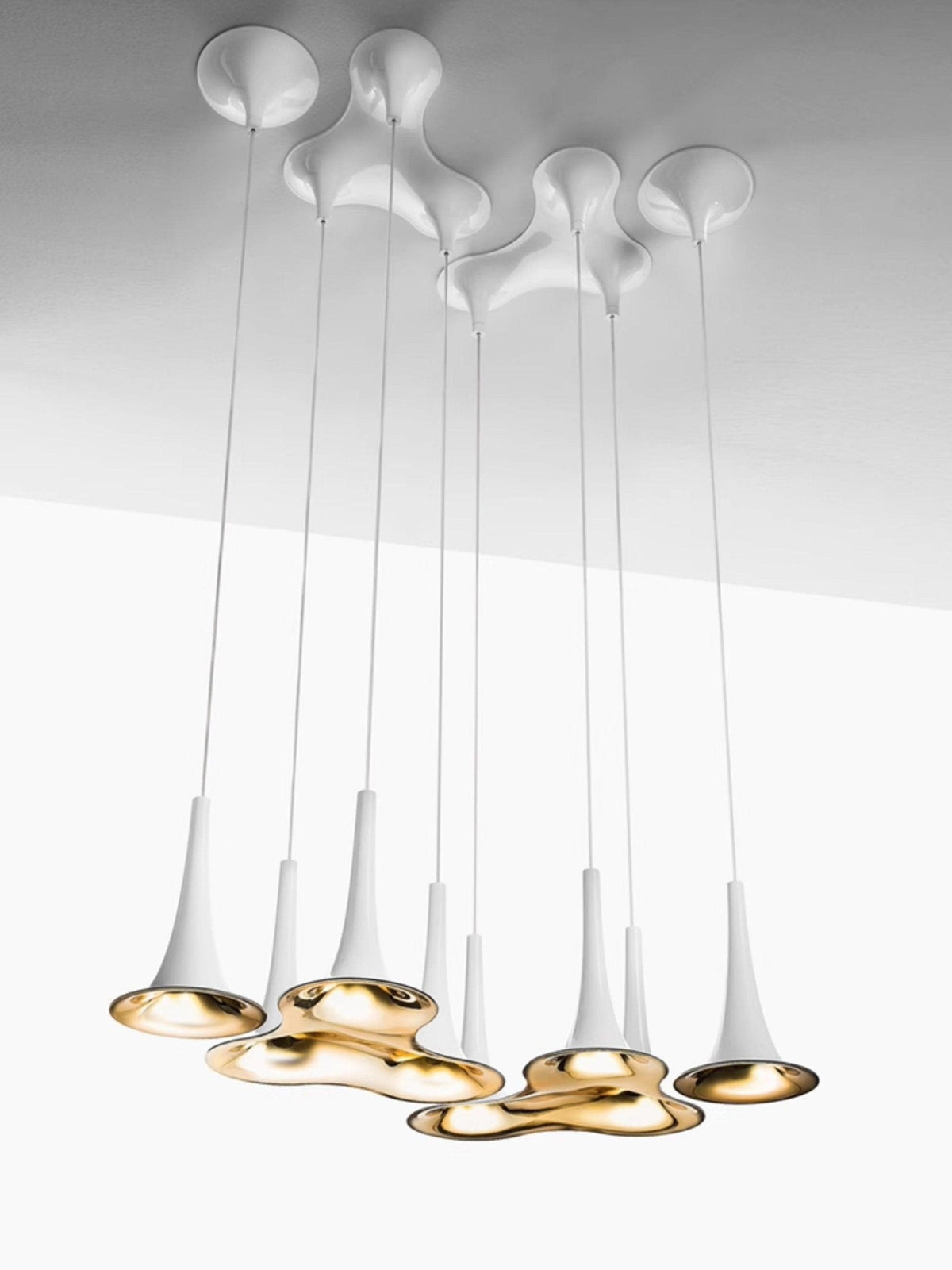 Rominex Pendant Lamp Acrylic Trumpet Shape Contemporary