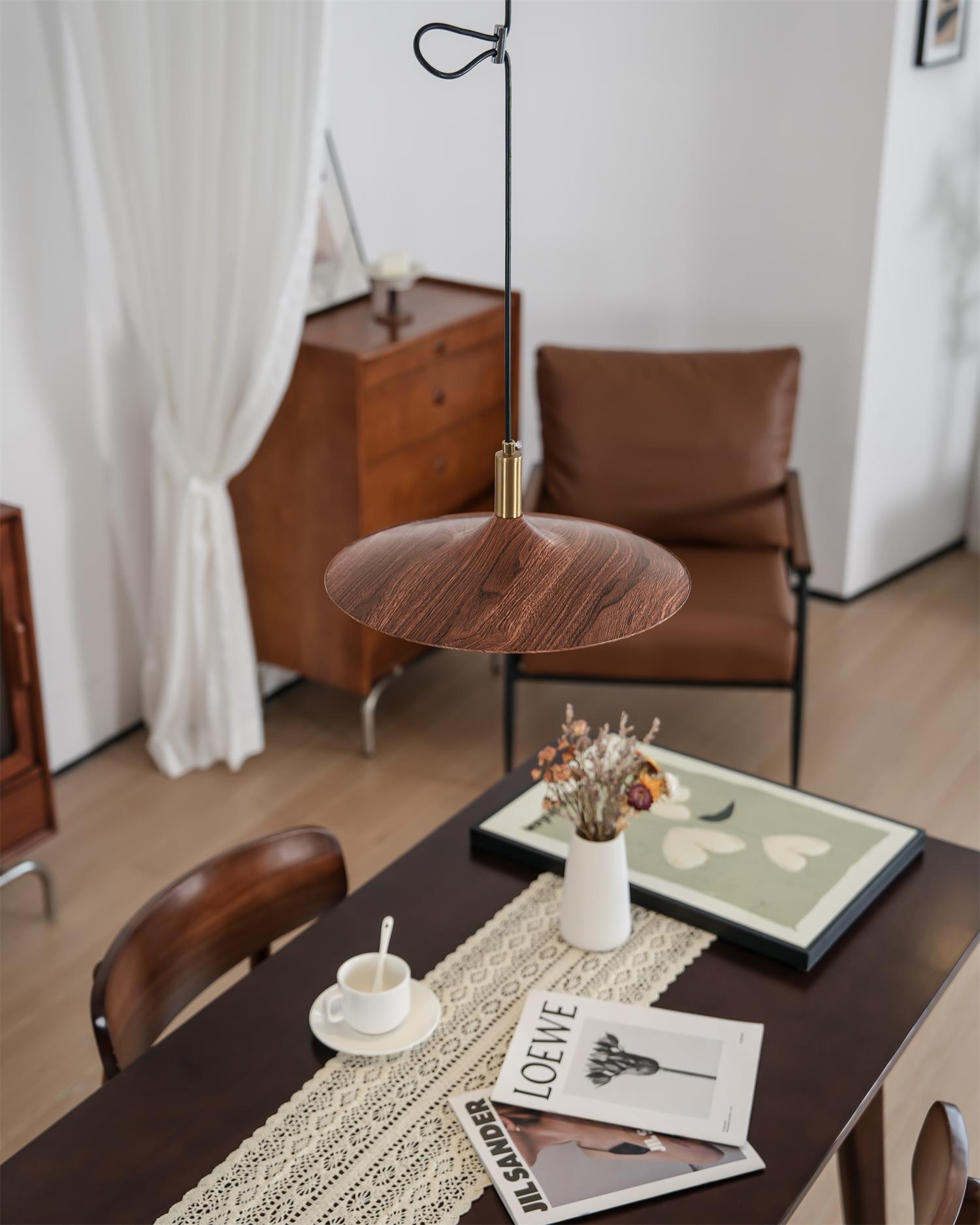 Veylo Adjustable Swing Arm Pendant Light - Neutral Decor