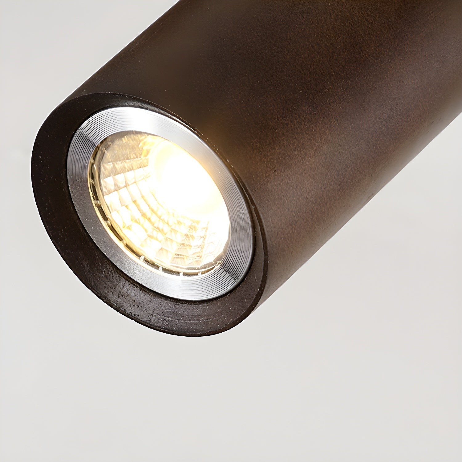 Nola Ceiling Lamp Natural Wood Beam with Spotlight