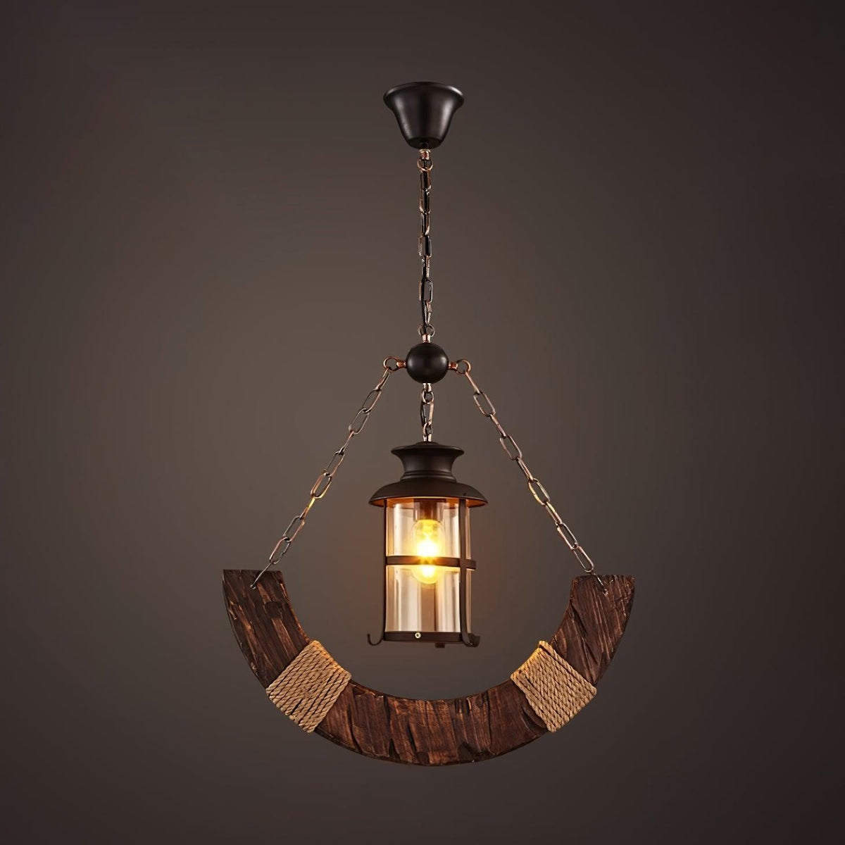Aurzorir Vintage Wood Chandelier