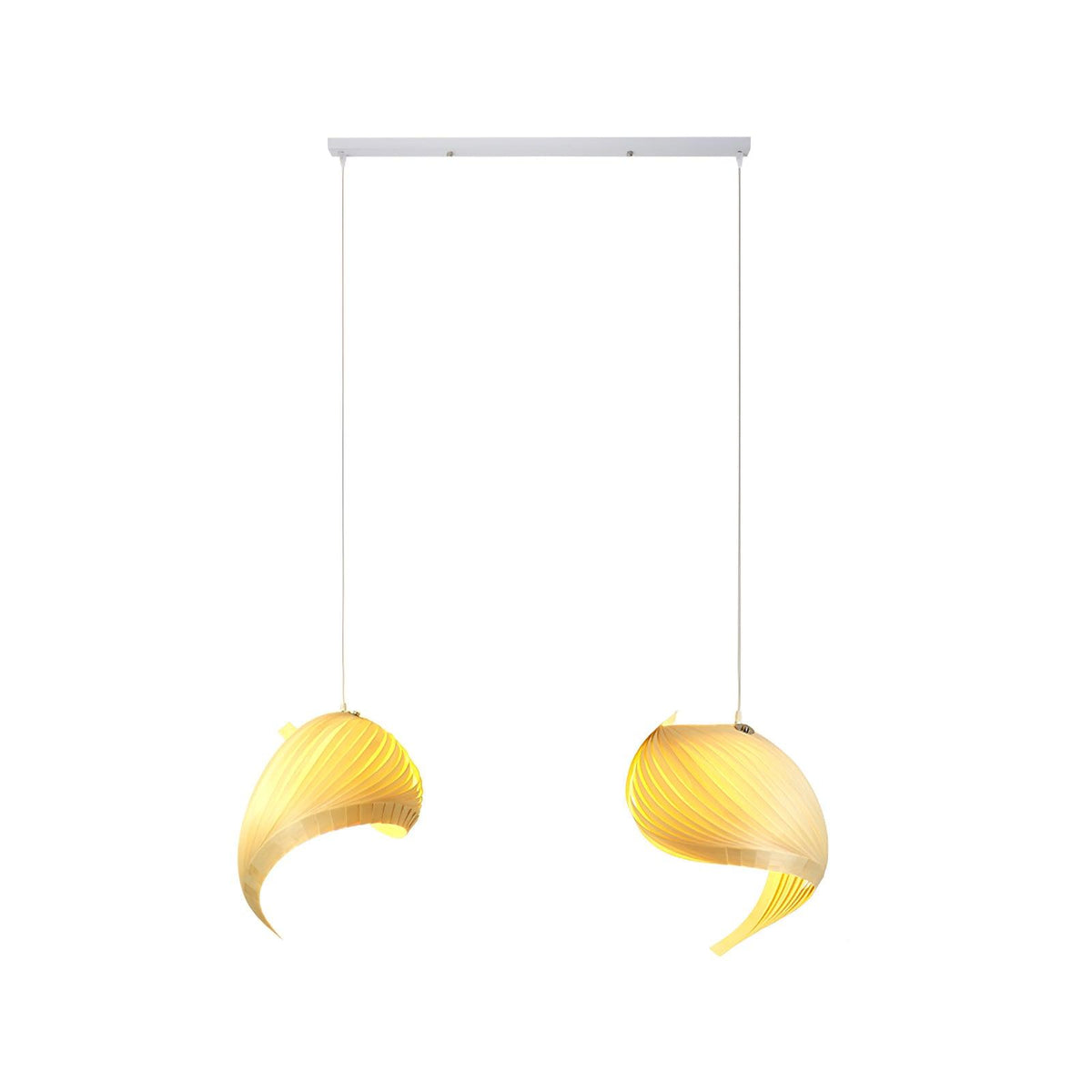 Loe Postmodern Luxury Shell Wood Wood Pendant Light