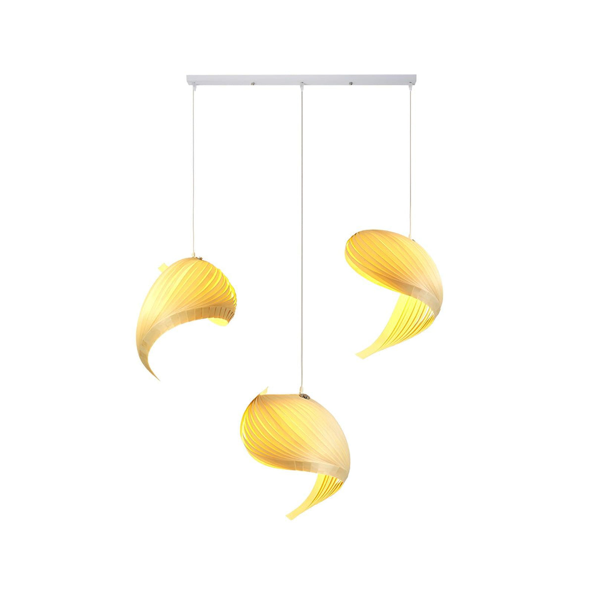 Loe Postmodern Luxury Shell Wood Wood Pendant Light