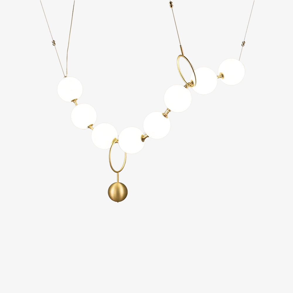 Lustra Pendant Lamp Necklace Glass - Neutral Decor