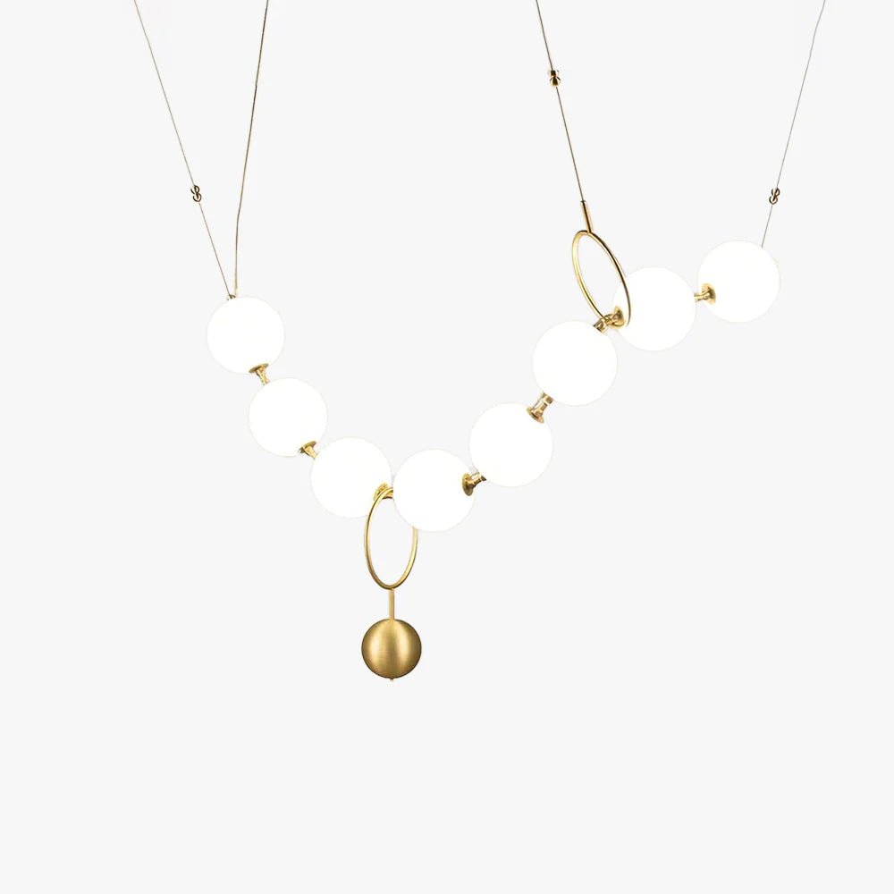 Lustra Pendant Lamp Necklace Glass - Neutral Decor