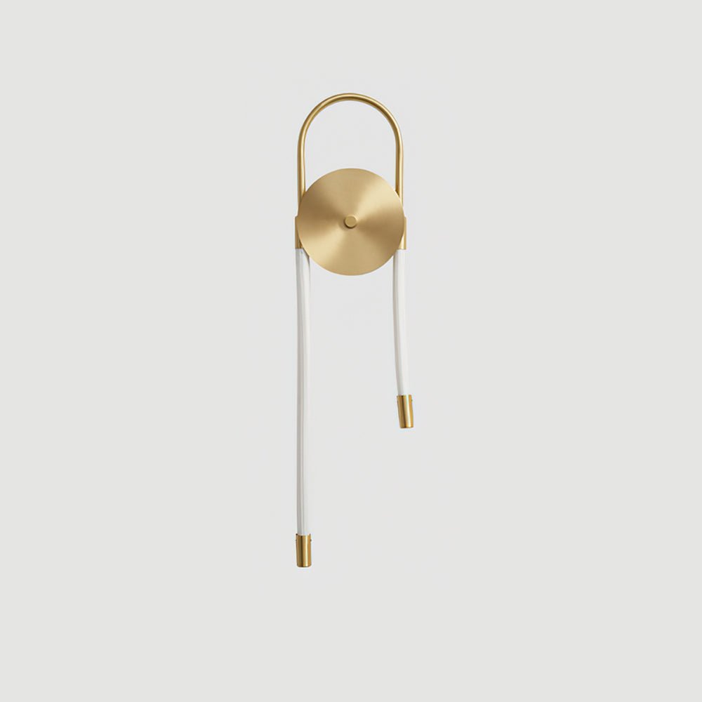 Ilirel Art Necklace Loop Brass Wall Lamp
