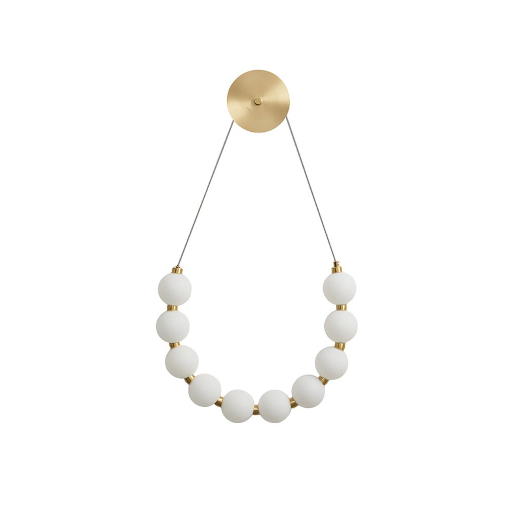 Ilirel Art Necklace Loop Brass Wall Lamp