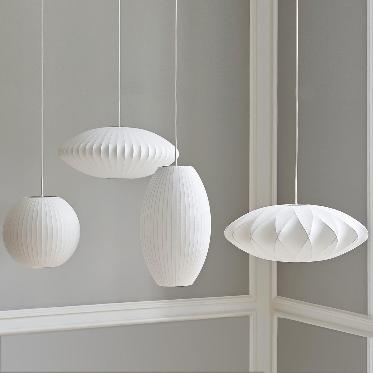 Nebula Bubble Mulberry Silk Pendant Lamp - Neutral Decor