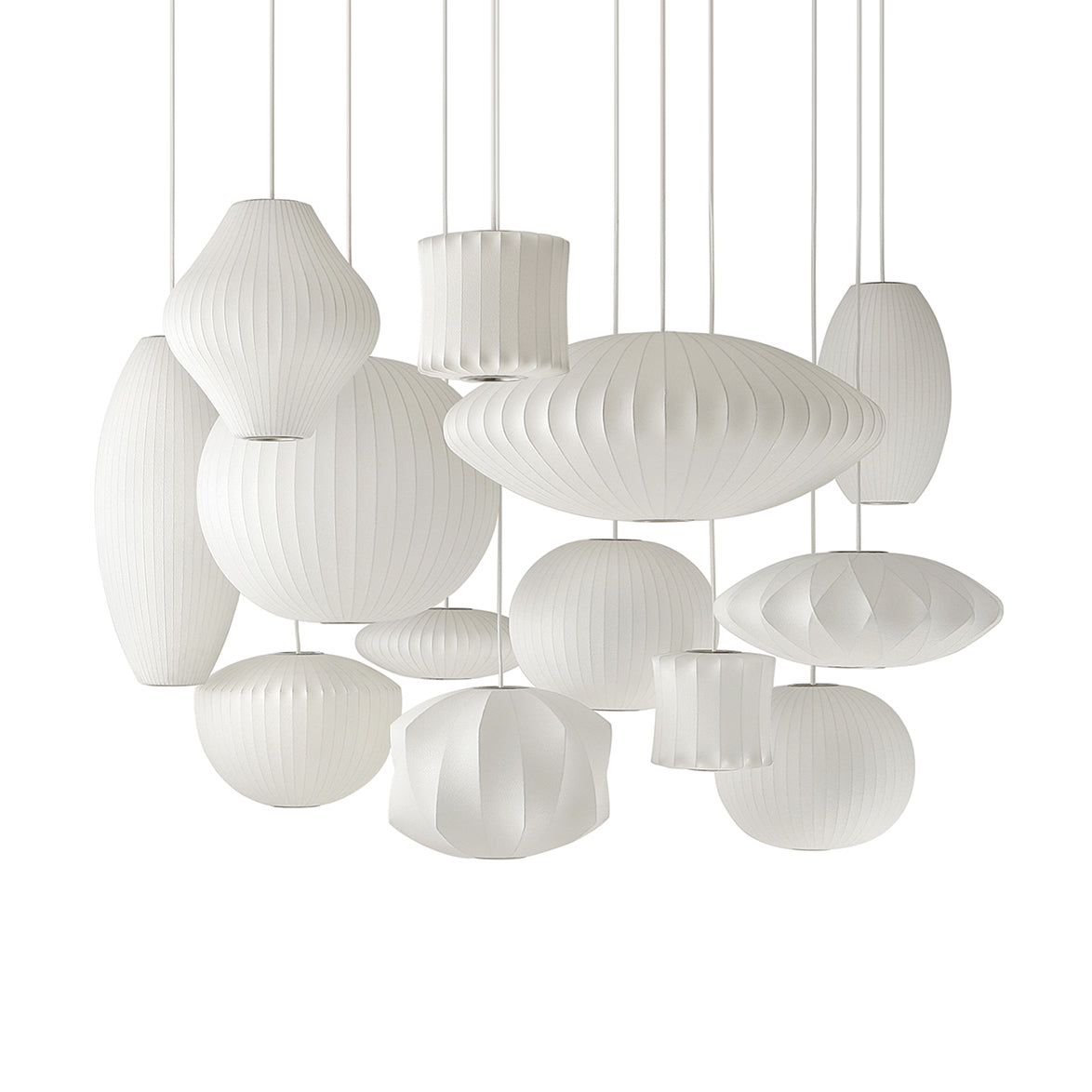 Nebula Bubble Mulberry Silk Pendant Lamp - Neutral Decor