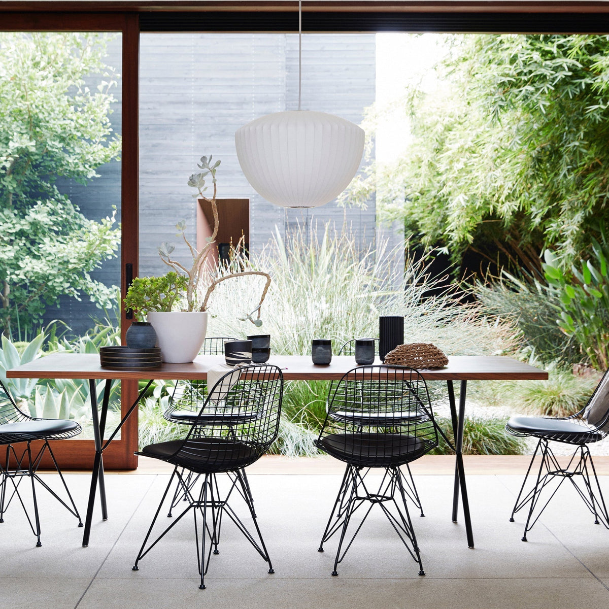 Bis Silk & Steel Pendant Lamp