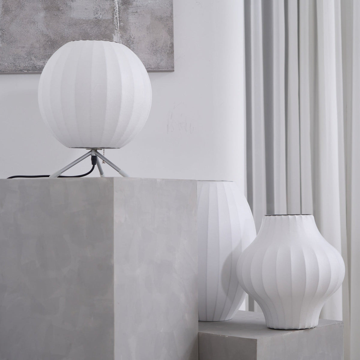 Rostix Steel Minimalist Table Lamp