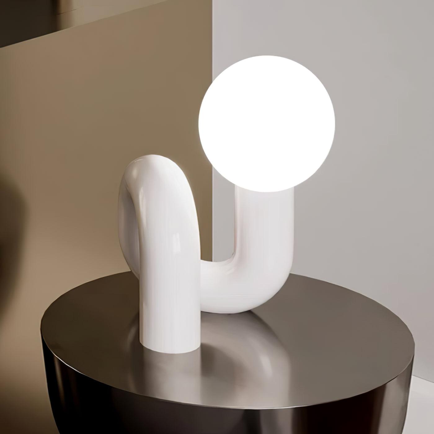 Soreeon Lamp Playful N Shape All White